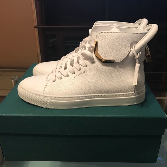 Buscemi hightop 125mm (white) size US 9 - Picture 6 of 8